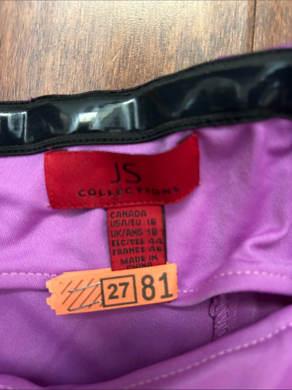 JS Collections Midi Corset Style Purple Spaghetti-Strap Tulle Dress, Size 16 - Picture 14 of 16